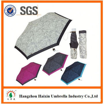 OEM/ODM Factory Supply Custom Printing 3 fold girls umbrella